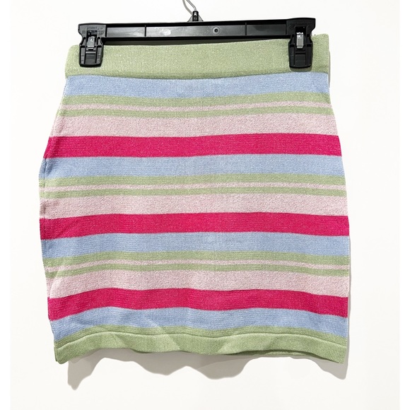 Beginning boutique Multi Stripe Skirt - Picture 7 of 7